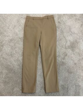 RW&CO camel tan brown Suiting signature fit slim leg pants Sz 6 business career